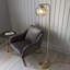 Litchford 150cm Satin Brass Arched Floor Lamp