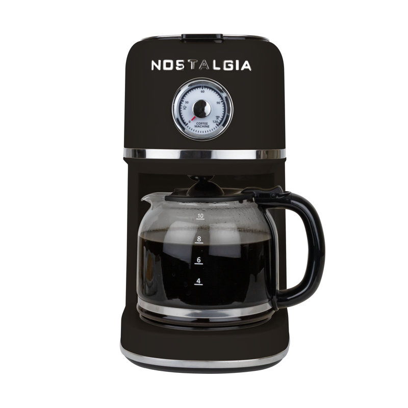 Cafetière 10 tasses Nostalgia, Noir