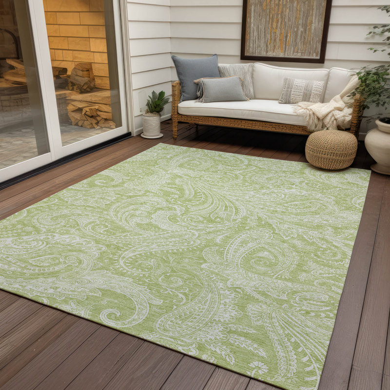 Tapis intérieur / extérieur Nayelin, Rectangle 5 pi x 7 pi 6 po