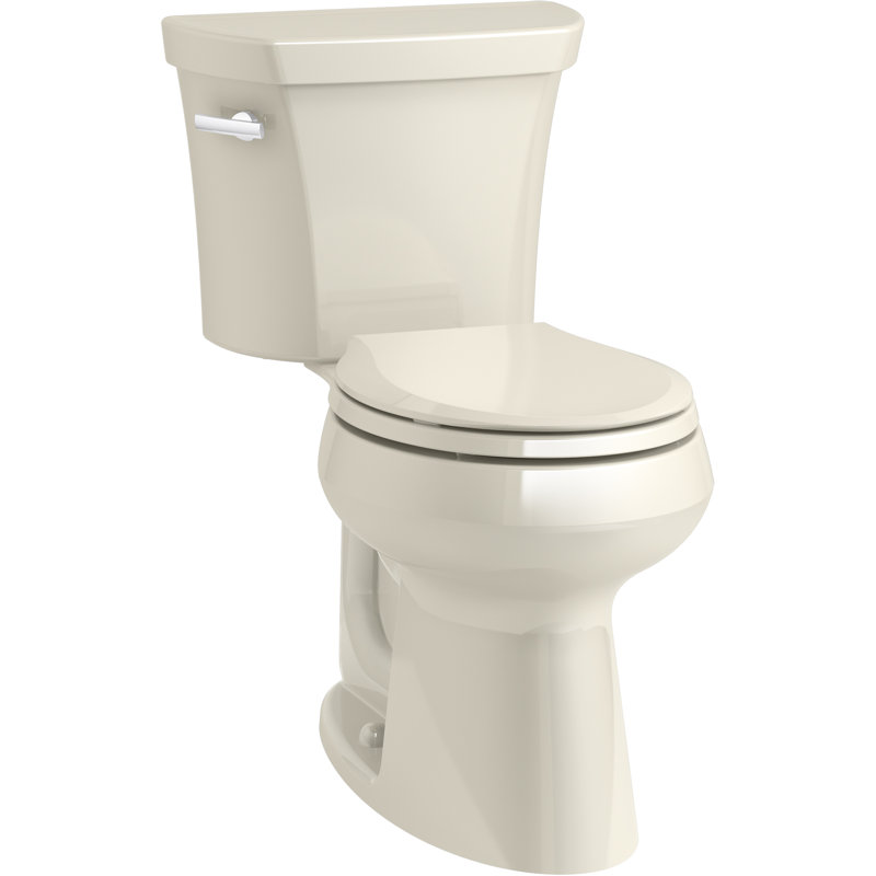 Toilette ronde deux pièces écoénergétique 1,28 GPF Highline (siège non inclus), Amande