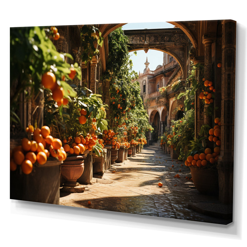 Koleigh, Séville, orange, arbres sur toile, Toile tendue, H 30 po x l 40 po x P 1,5 po