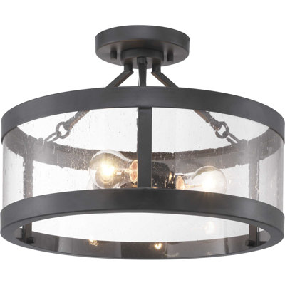 Luminaire tambour suspendu 3 lumières lanterne Malek