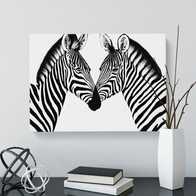Two Zebras Vol.1 - Wrapped Canvas Print