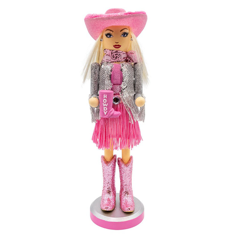 Collection de casse-noisettes en bois Kurt Adler, Cowgirl Honky Tonk, 30 cm