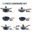 12 - Piece Non-Stick Aluminum Cookware Set