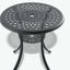 (Coussins de couleurs aléatoires) Ensemble de meubles de patio en aluminium coulé avec coussins 3 pièces