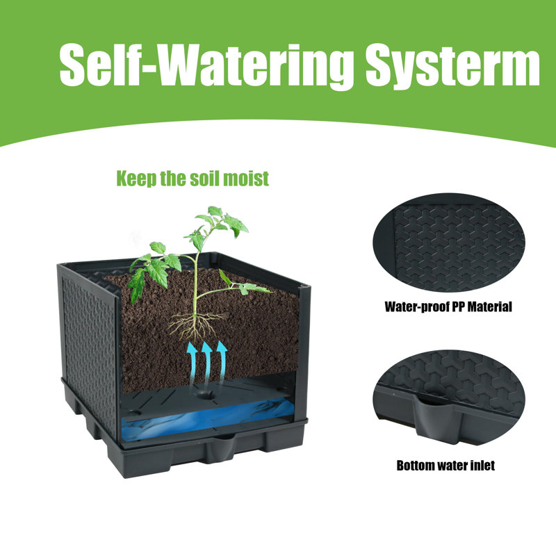 2 Pcs Raised Garden Bed Planter Box