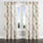 Coastal Room Darkening Curtains - Beige Sand Whisper Abstract Grommet Curtain - 1 Panel-675276817-675276820