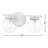 Raelyn 2-Light Dimmable Vanity Light in Matte Black-2067585231-2067585218