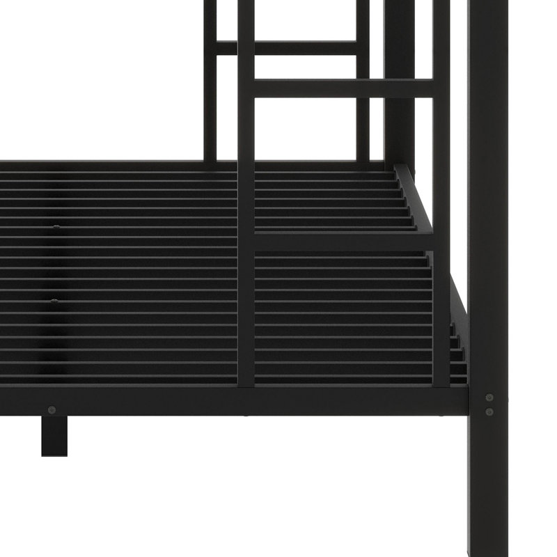 Lit superposé en métal peu encombrant: design silencieux parfait pour les adolescents et les adultes