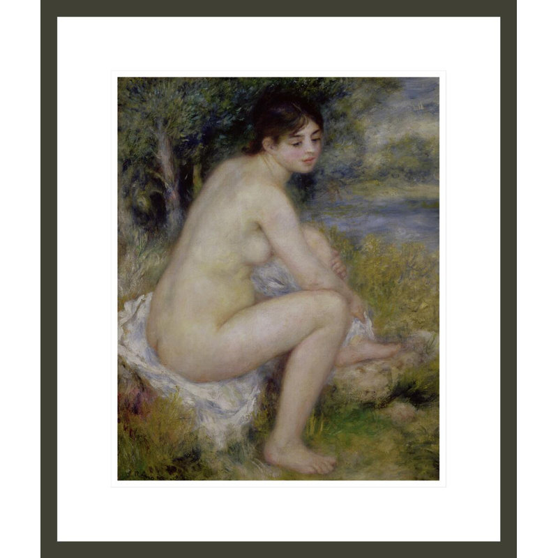 «Nu in a Landscape» par Pierre-Auguste Renoir, impression giclée sur cadre, H 20,78 po x l 17,75 po