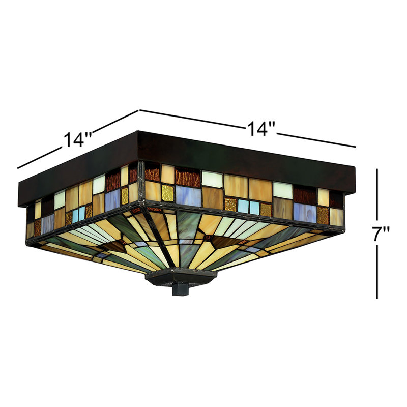Iftadiye Glass Flush Mount
