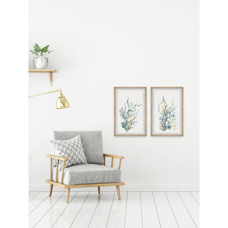 Swind Underwater Garden by Marmont Hill - 2 Piece Picture Frame Print Set