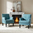 Iliana 27.15" Wide Transitional Upholstered Armchair With Nail Head Trim