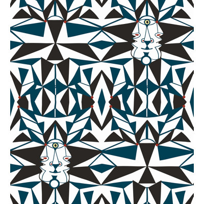 The Wall - Jean Cocteau Geometric Double Roll