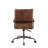Indra Vintage Chocolate Top Grain Leather Office Chair