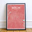 « berlin city map », reproduction d’impression sur affiche en mer-31735982