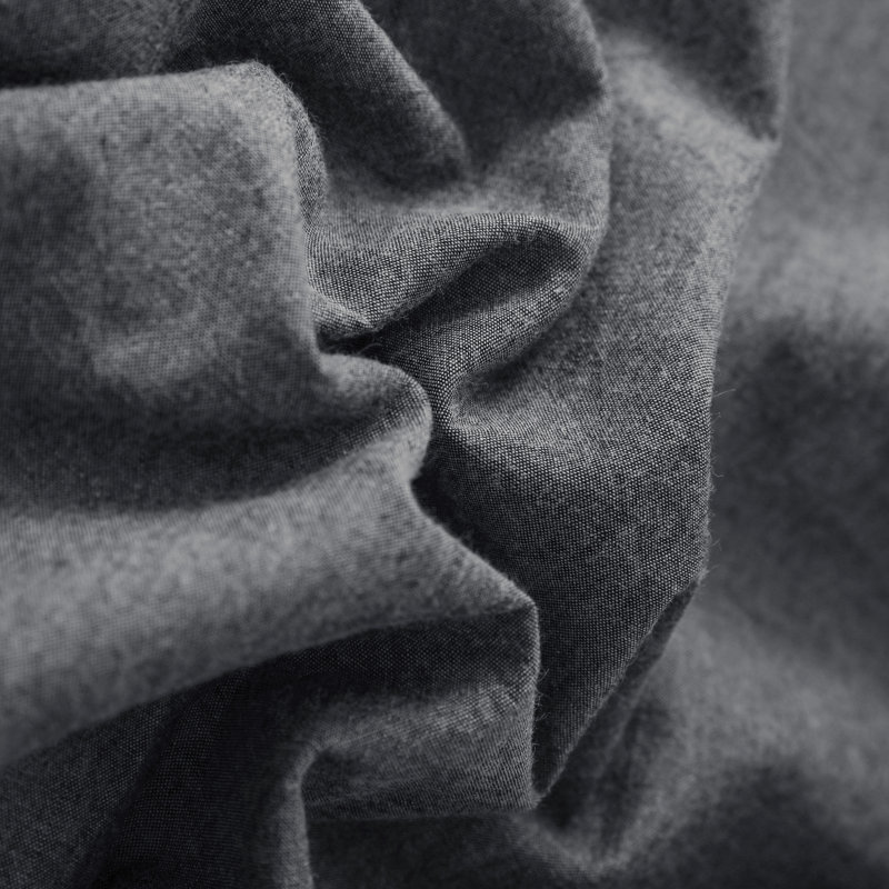 Pillowcases, Washed CottonBreathable Pillow Cases, Envelope Closure - NTBAY, Queen Pillowcases, Dark Gray