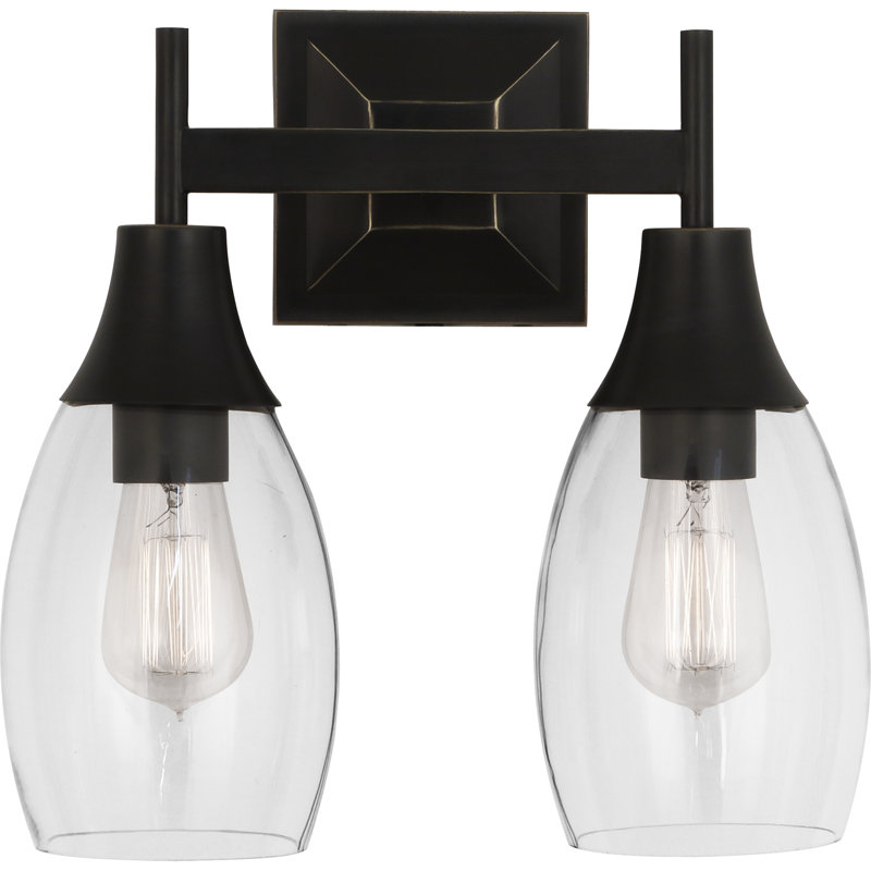 Grace Modern Brass 13'' Dual-Function Bathroom Vanity Sconce