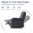 38" Wide Modern Soft Vegan Leather Manual Recliner -1835194097