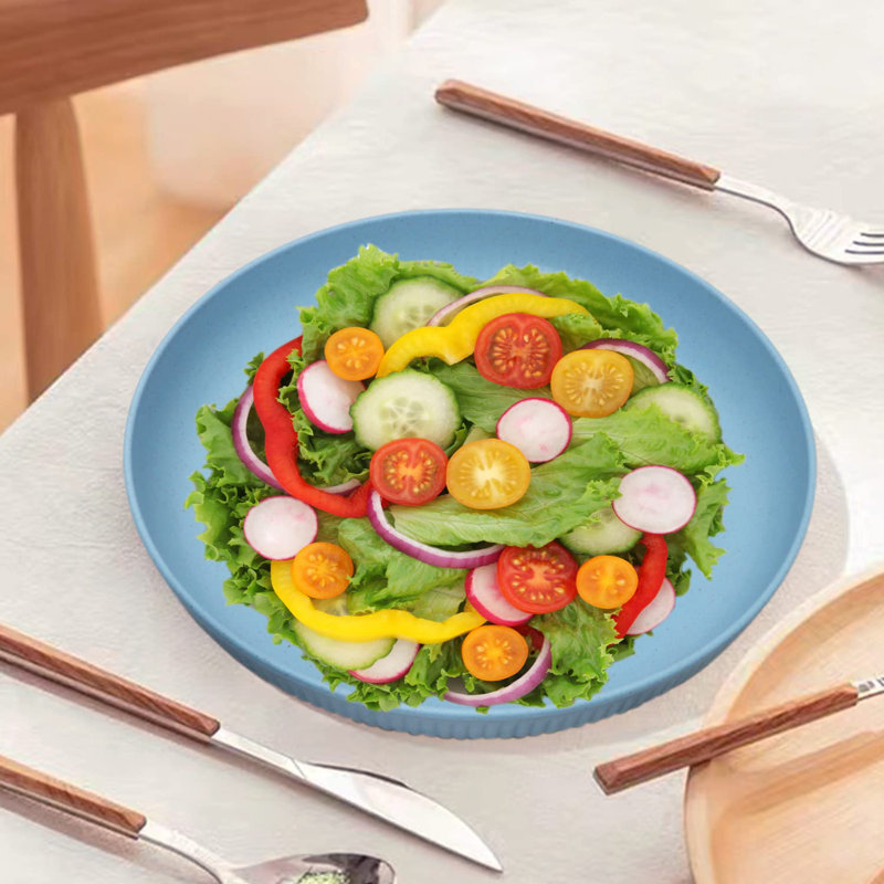 18-Piece Set Of Unbreakable Reusable Plates, Cups And Bowls In Assorted Colours