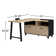 Pearsall L-Shaped Metal Base Computer Desk
