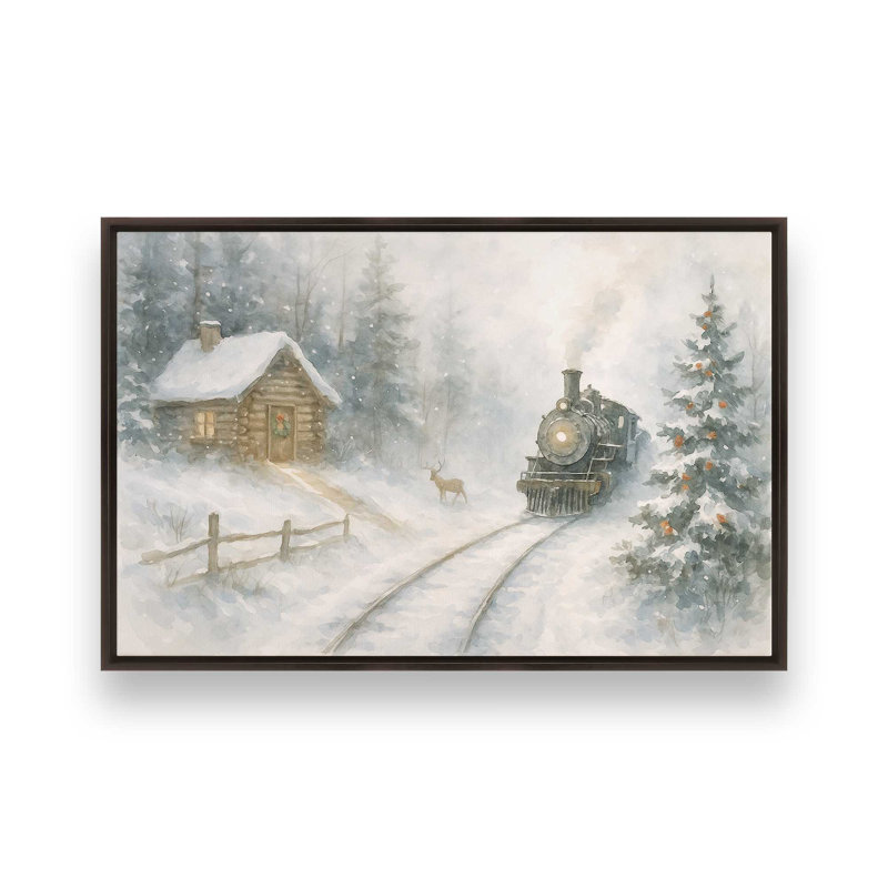 Whistle of Winter, reproduction d'art sur toile, H 24,75 po x l 36,75 po, Noyer