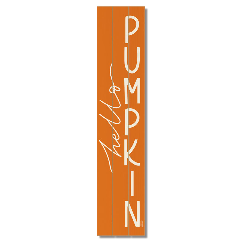 Panneau de bienvenue pour le hall d'entrée Hello Pumpkin
