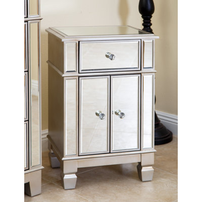 Conradine Solid Wood Accent Cabinet