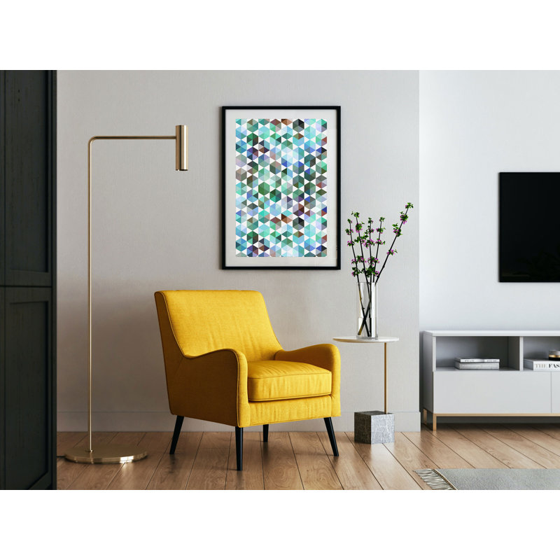 Abstract 2 Fashion - Print, 89cm H x 64cm W x 5cm D, White Framed