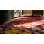 Vibrant Red Open Field Antique Small Scatter Size Chinese Art Deco Rug