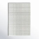 Lavande Plaid Wool Area Rug in Gray