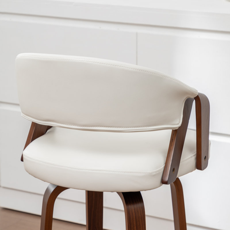 Tabouret de comptoir pivotant Ayala, White