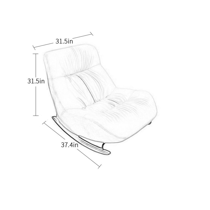 Chaise berçante Myajah