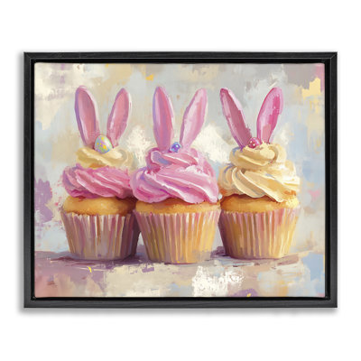 «Pastel Bunny Ear Cupcakes Floater», art mural par Franklyn Gregory