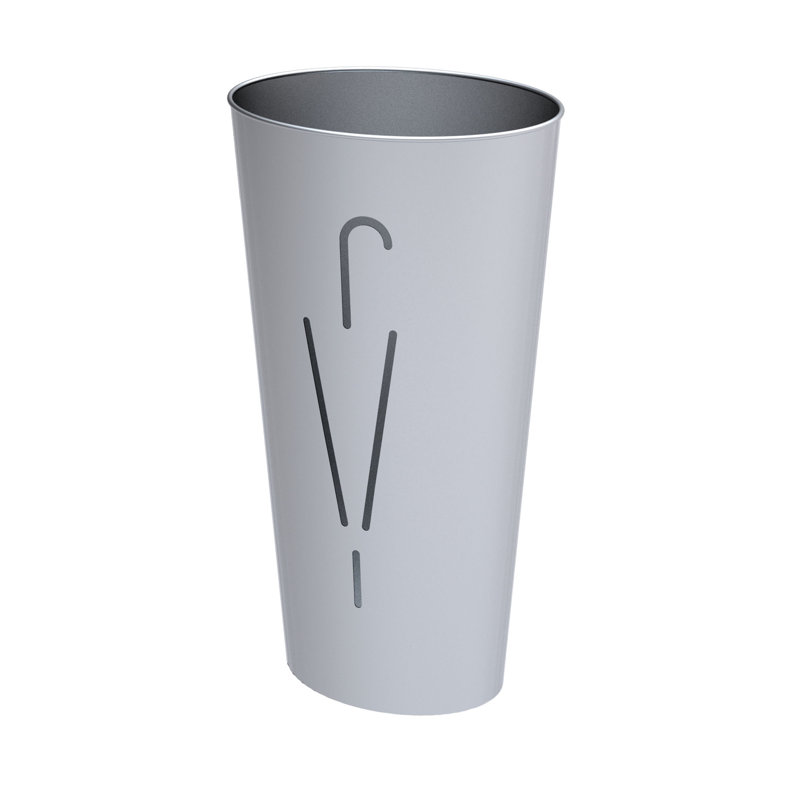 Lulu Plastic Freestanding Umbrella Stand, Silver