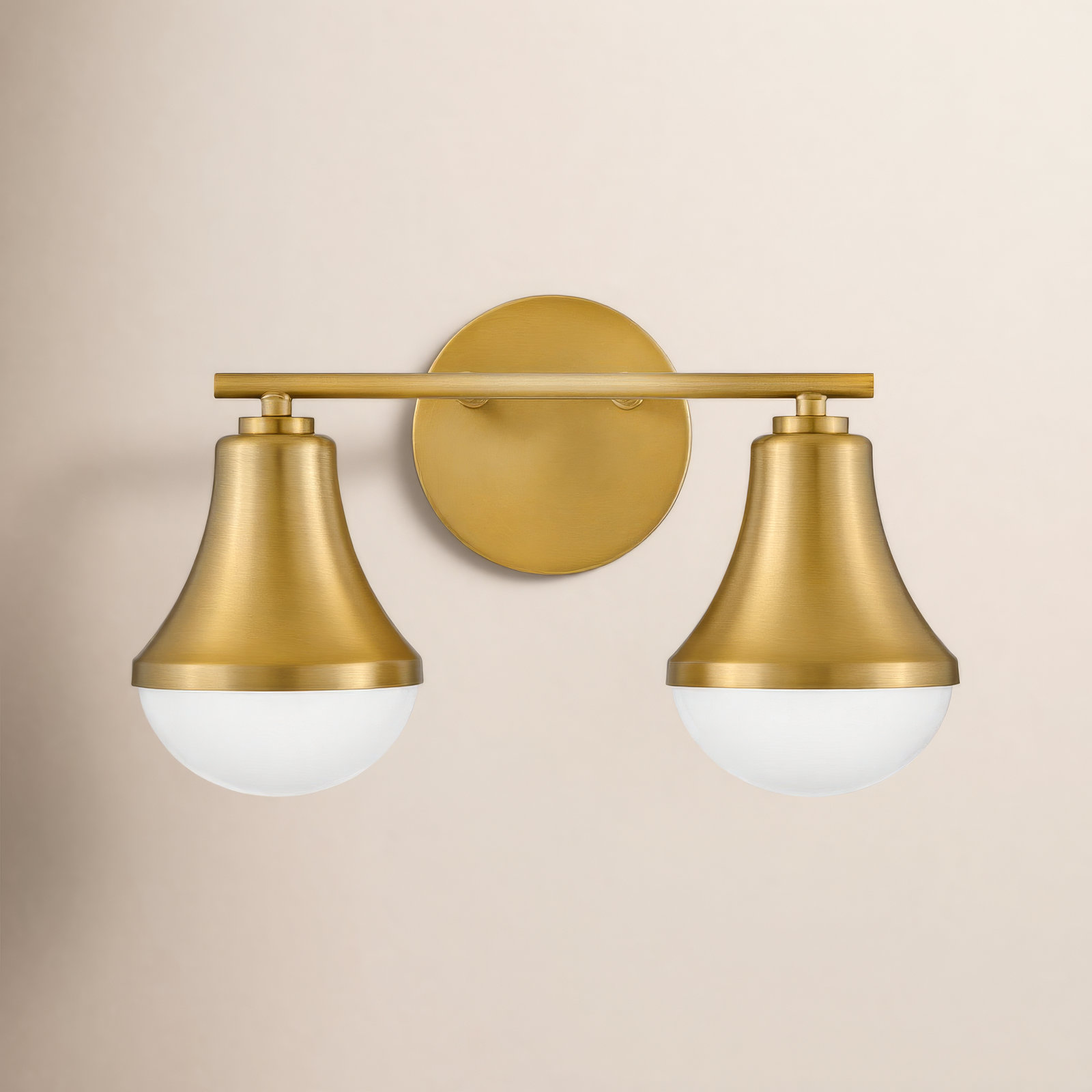 Capulet Bathroom Vanity Light, Lacquered Brass