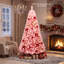 Arbre de Noël artificiel en sapin rose-250869140