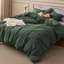 Ensemble de housse de couette 100% coton délavé Bedsure - ensemble de literie minimaliste en coton pour toutes les saisons (ensemble de 3)-109918983-106246591
