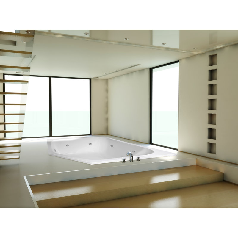 Baignoire tourbillon de coin 69" x 69" katarina Designer, Os