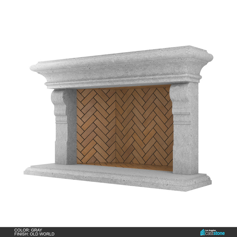 Areni Fireplace Surround, Old World Gray
