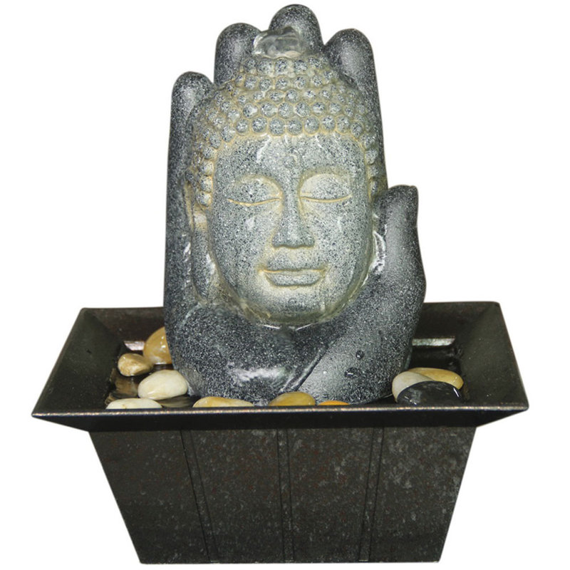 Indoor Sculptural Fountain with Lights