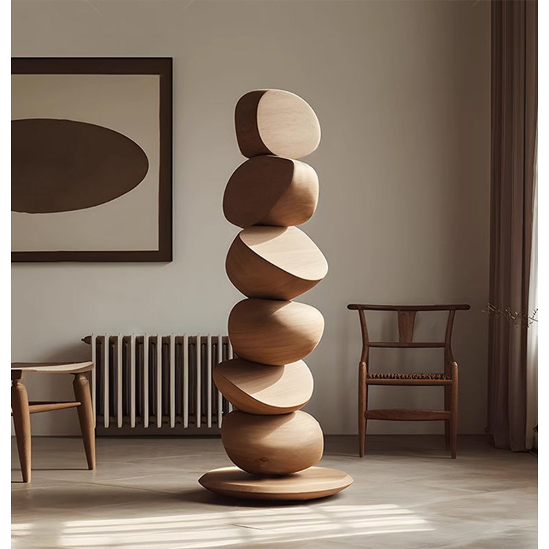 Ornement de sculpture en bois massif