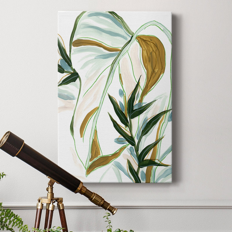 Impression sur toile tendue, Tropical Impromptu II, H 18 po x l 12 po x P 1 po