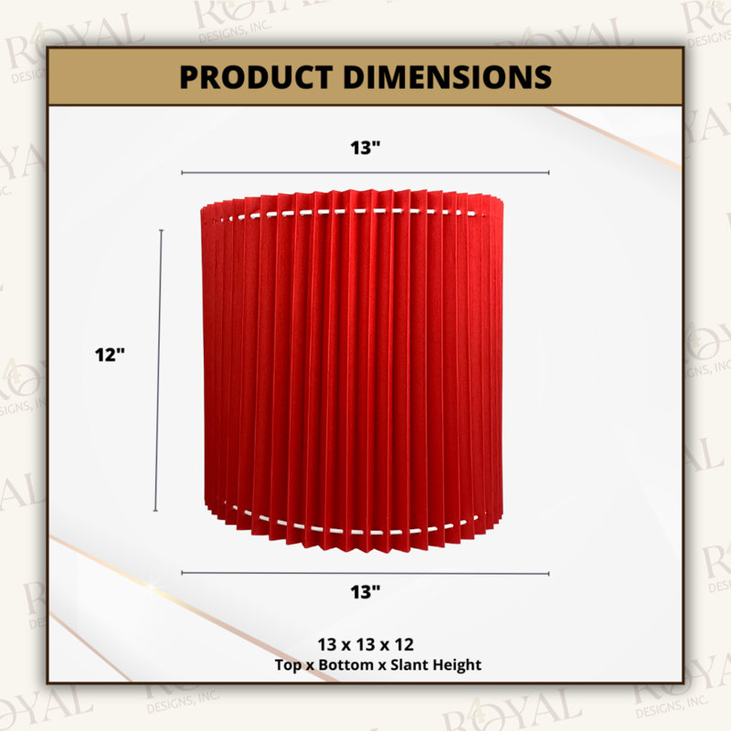 Royal Designs, Inc. 5E5BD5AFCC774DE2BD8A1D16FE6D9A0D Norah, H 12 po x l 13 po x P 13 po, Rouge