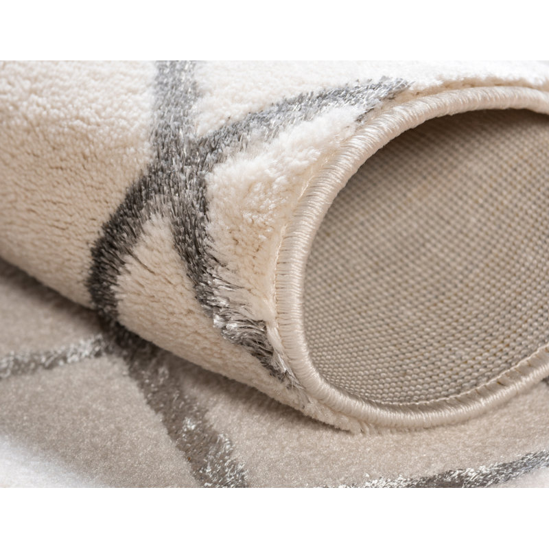 Geometric Area Rug, Rectangle 61 x 91cm