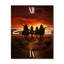 Western Sunset Riders - Horloge murale Western surdimensionnée-1661919781
