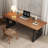 Walnut Rectangular Solid Wood Writing desk-2097982188