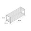 6 Pair Stackable Solid Wood Shoe Rack