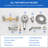 2 Handle Wall Bath Faucet with Diverter-98741311